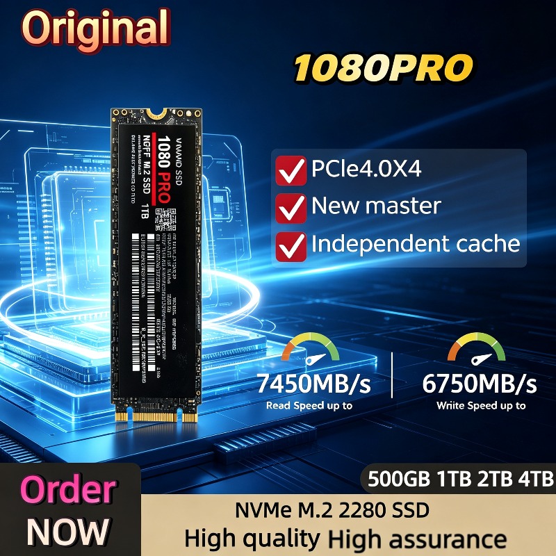 M.2 Nvme 4Tb Pcie 4.0 Ssd - 100% оригинальный SSD-накопитель 1080PRO PCIe 4.0