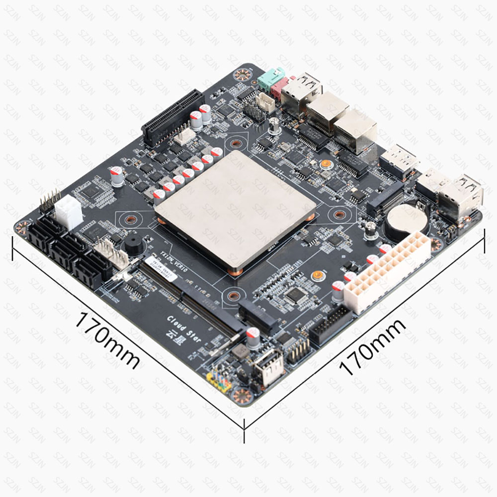 Материнская плата Mini ITX N10 – обзор и цена Nas Motherboard N100 6 Sata