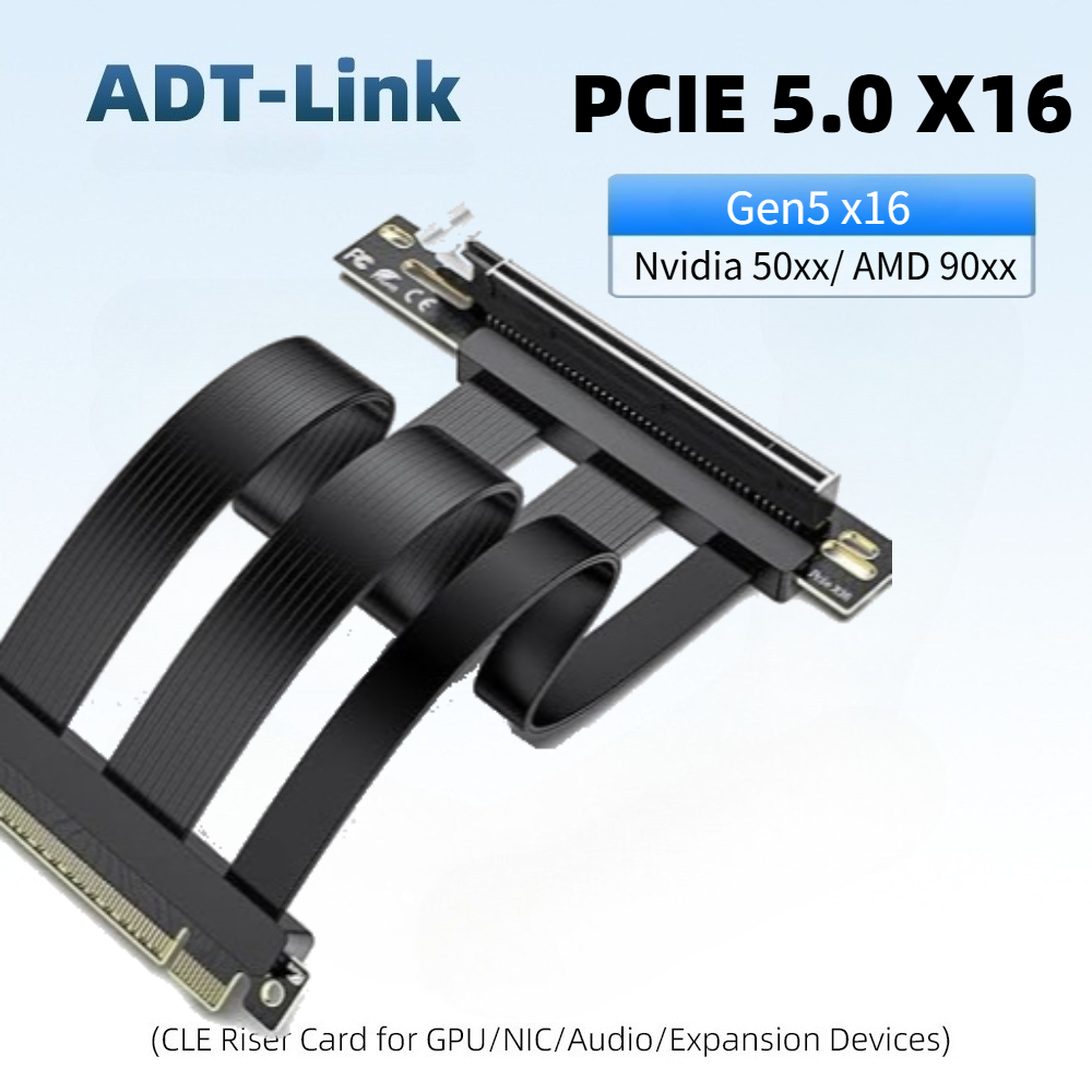 Кабель-удлинитель PCIe 5.0 x16 – обзор и цена Pcie 4.0 X16 Riser Cable 90 Degree