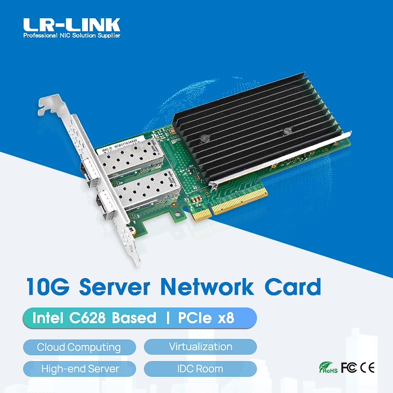 LR-LINK 1010PF-2SFP+ PCIe x8 Д – обзор и цена 10Gb Sfp+ Pcie Network Card Dual Port