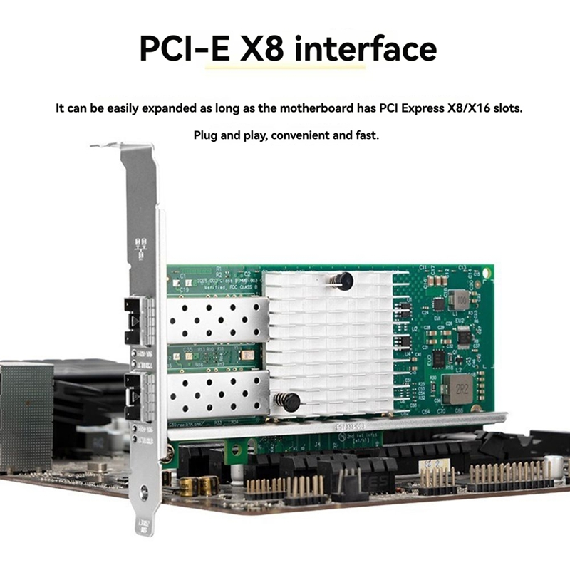 X520-DA1 Двухпортовая сетевая  – обзор и цена 10Gb Sfp+ Pcie Network Card Dual Port