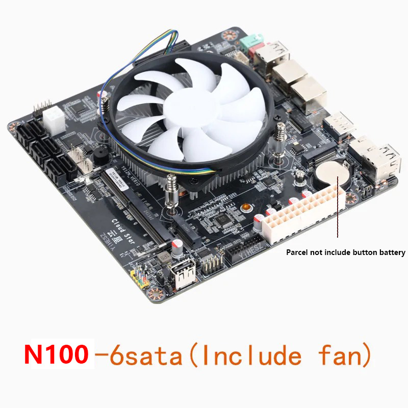 Материнская плата Intel N100 M – обзор и цена Nas Motherboard N100 6 Sata