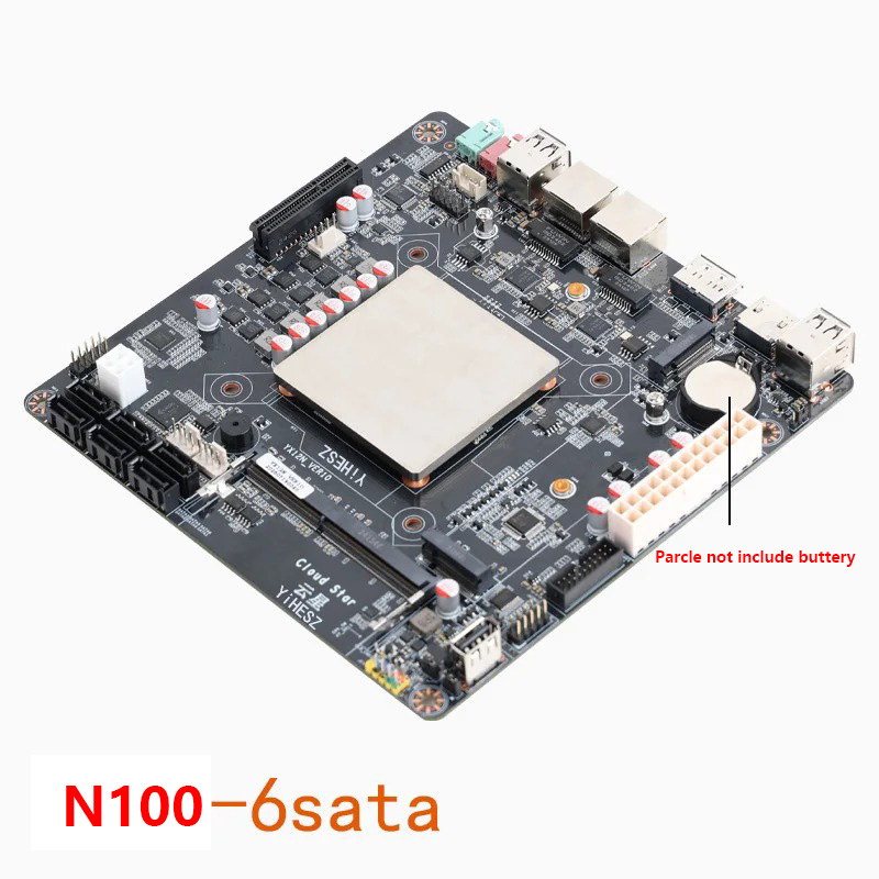 Материнская плата Intel N100 M – обзор и цена Nas Motherboard N100 6 Sata