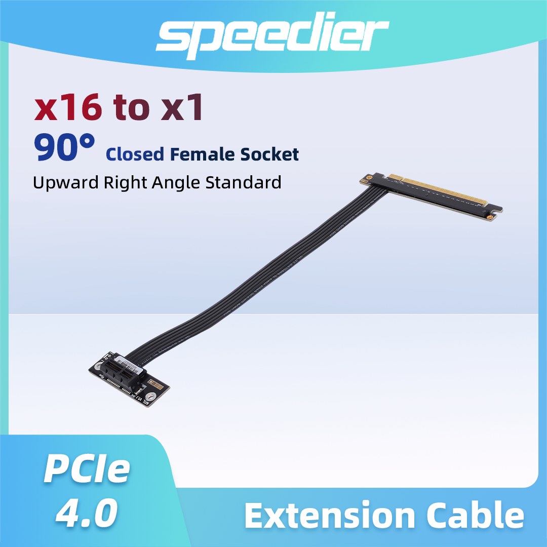 Кабель-удлинитель PCIe 4.0 / 3 – обзор и цена Pcie 4.0 X16 Riser Cable 90 Degree