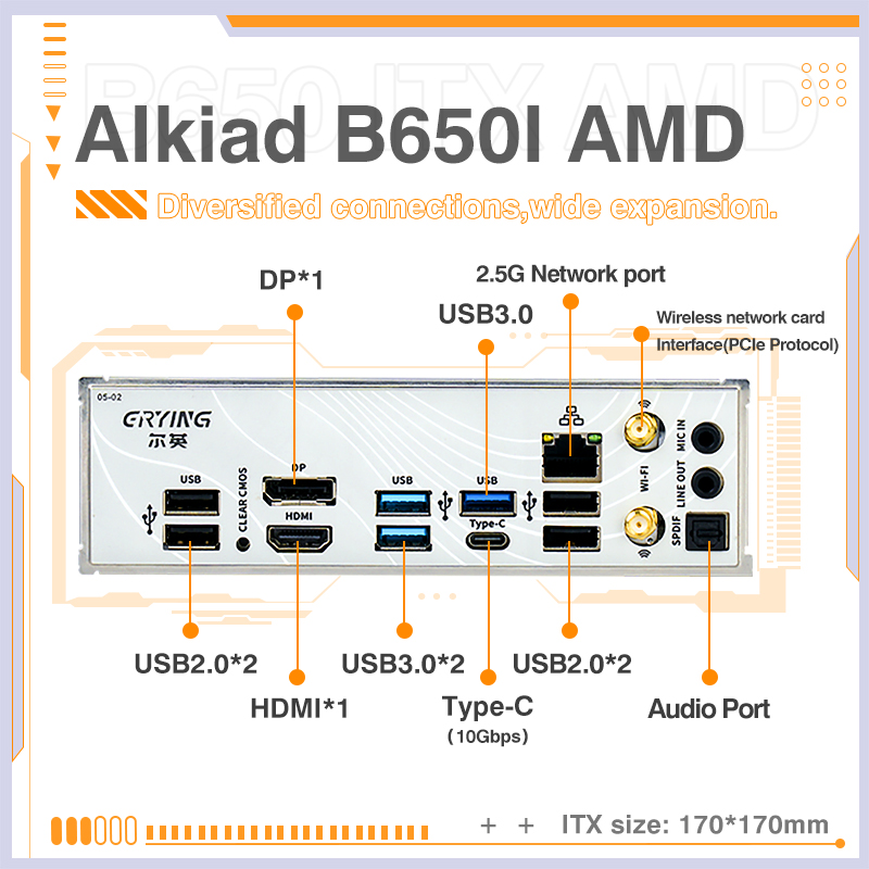 Материнская плата ERYING AM5 п – обзор и цена B650 Itx Motherboard Wifi